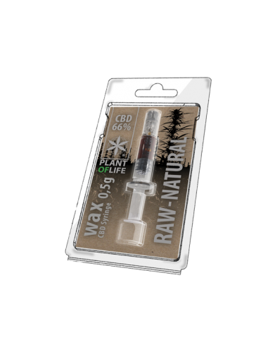 PLANT OF LIFE - Wax Naturel / Raw Natural - 66% CBD - 0.5ml