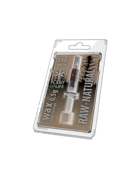 PLANT OF LIFE - Wax Naturel / Raw Natural - 66% CBD - 0.5ml