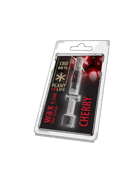 PLANT OF LIFE - Wax Cerise / Cherry - 66% CBD - 0.5ml
