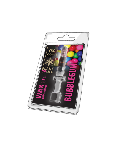 PLANT OF LIFE - Wax Bubblegum - 66% CBD - 0.5ml