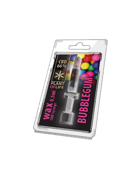 PLANT OF LIFE - Wax Bubblegum - 66% CBD - 0.5ml