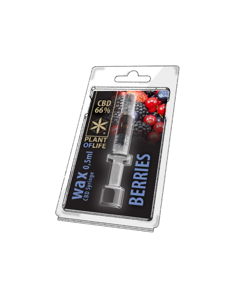 PLANT OF LIFE - Wax Fruits des bois / Berries - 66% CBD - 0.5ml