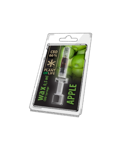 PLANT OF LIFE - Wax Pomme / Apple - 66% CBD - 0.5ml