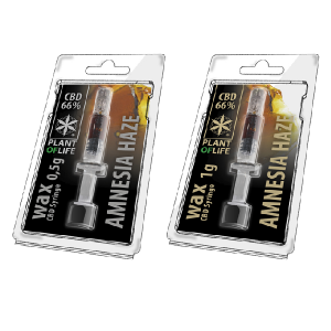 PLANT OF LIFE - Wax Amnesia Haze - 66% CBD - 0.5ml / 1ml