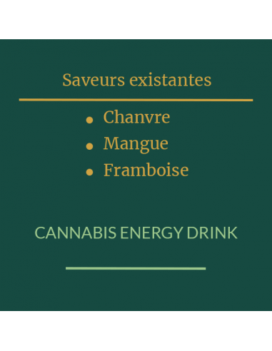 CANNABIS ENERGY DRINK à l'unité - Différentes Saveurs  - Boisson énergisante au chanvre