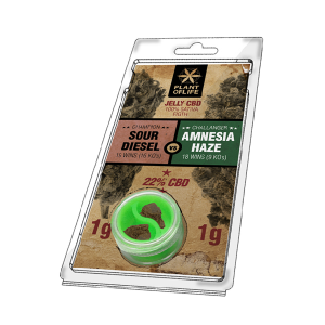 PLANT OF LIFE - Jelly Sour Diesel VS Amnesia Haze - 22% CBD - 1g + 1g