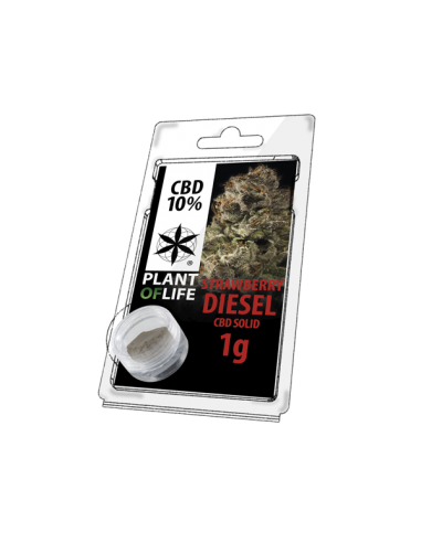 PLANT OF LIFE - Solid Strawberry Diesel - 10% CBD -  1g