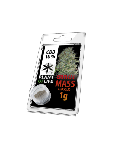 PLANT OF LIFE - Solid Critical Mass - 10% CBD - 1g