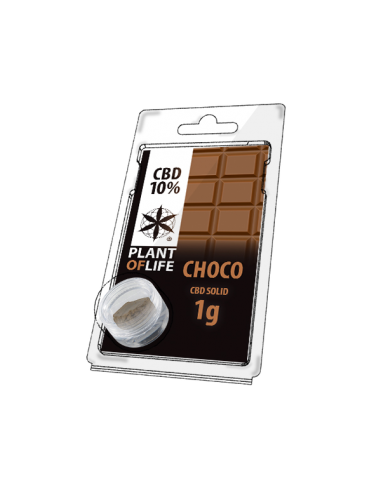 PLANT OF LIFE - Solid Chocolat / Chocolate - 10% CBD - 1g