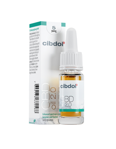 CIBDOL - Huile au CBD 2.0 - 5% (500mg CBD)