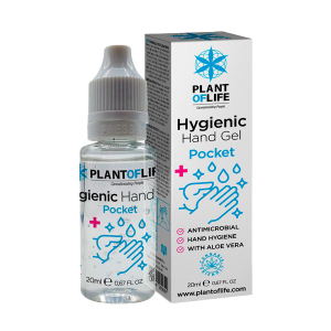 PLANT OF LIFE - Gel hydro-alcoolique anti bactérien à l'aloe vera - Format poche