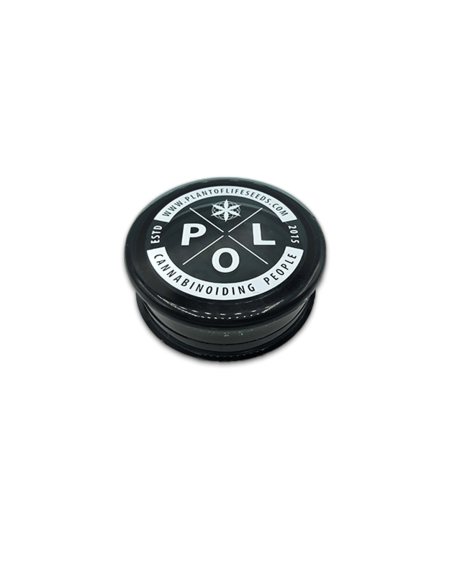 Grinder Petit Noir Logo PLANT OF LIFE 