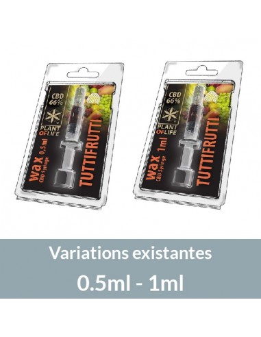 PLANT OF LIFE - Wax Multifruits / Tutti Fruti - 66% CBD - 0.5ml / 1ml