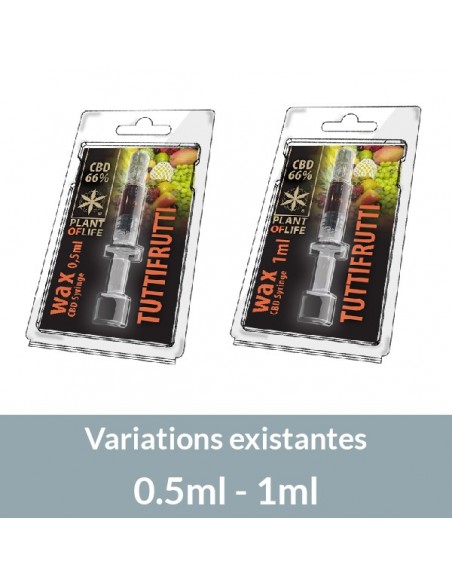PLANT OF LIFE - Wax Multifruits / Tutti Fruti - 66% CBD - 0.5ml / 1ml