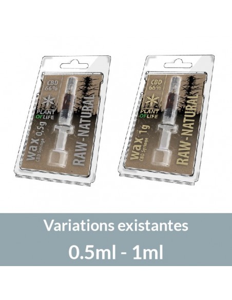 PROMO -20% - PLANT OF LIFE – Wax Naturel / Raw Natural 66 % CBD – 0,5 ml / 1 ml