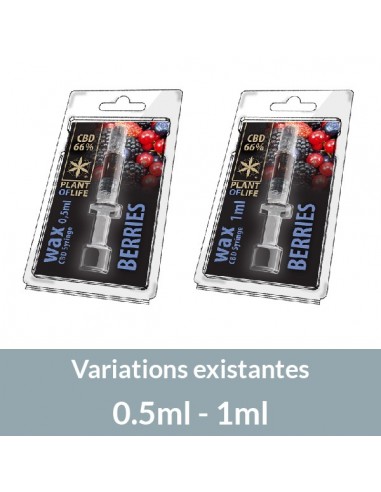 PLANT OF LIFE - Wax Fruits des bois / Berries - 66% CBD - 0.5ml / 1ml
