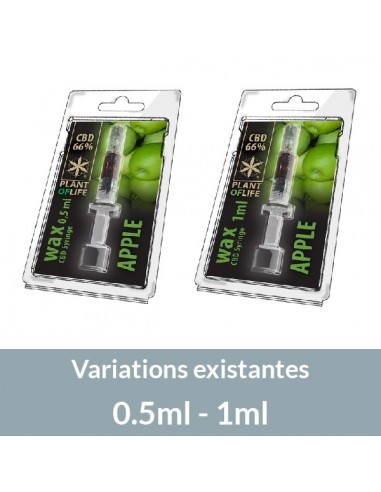 PLANT OF LIFE - Wax Pomme / Apple - 66% CBD - 0.5ml / 1ml
