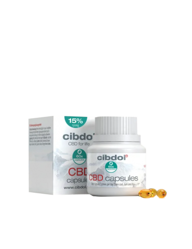 CIBDOL - CBD Capsules 15% 60 Gélules (1500mg)