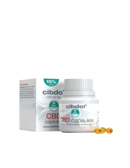 CIBDOL - CBD Capsules 15% 60 Gélules (1500mg)