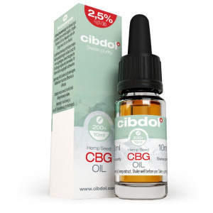 CIBDOL - Huile CBD & CBG 2,5% + 2,5% – 10 ml 2