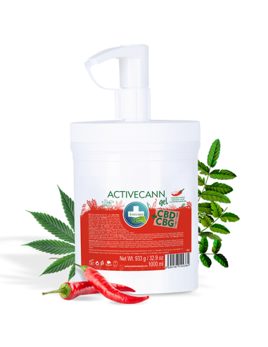 ANNABIS - Activecann Gel Chauffant CBD CBG - 1000ml - Nouvelle formule