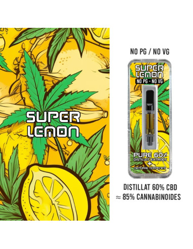 DOOBEEZ - Cartouche céramique Super Lemon - 0.5G - 60 à 85% CBD