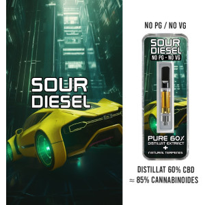 DOOBEEZ - Cartouche céramique Sour Diesel - 0.5G - 60 à 85% CBD