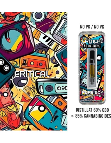 DOOBEEZ - Cartouche céramique Critical - 0.5G - 60 à 85% CBD