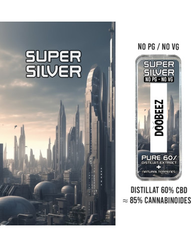DOOBEEZ - Cartouche céramique Super Silver Haze - 0.5G - 60 à 85% CBD