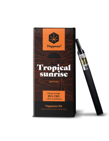 HAPPEASE - Kit Vape Pen - Tropical Sunrise - 85% CBD