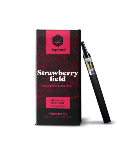 HAPPEASE - Kit Vape Pen - Strawberry Field - 85% CBD