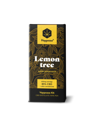 HAPPEASE - Kit Vape Pen - Lemon Tree - 85% CBD