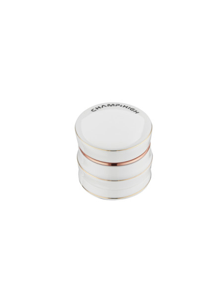 CHAMP HIGH – Grinder porcelaine blanche 63 mm 4 parties