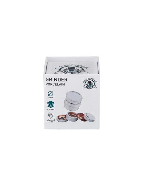 CHAMP HIGH – Grinder porcelaine blanche 63 mm 4 parties