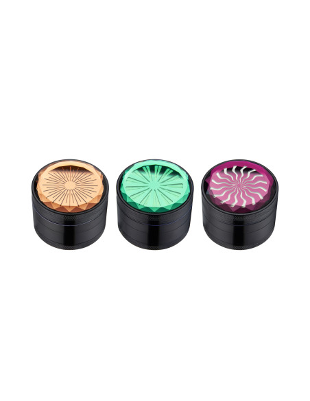 CHAMP HIGH – Grinder aluminium effet pierre 63 mm 4 parties DL6
