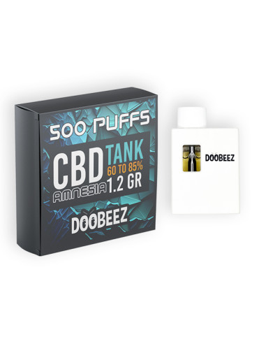 DOOBEEZ - Premium Puff Tank - 60 à 85% CBD - Saveur Amnesia