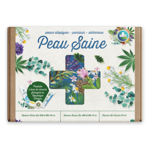Coffret Peau Saine Annabis : soins bio pour peau sèche, sensible et irritée, avec baume, crème et gel douche. 2