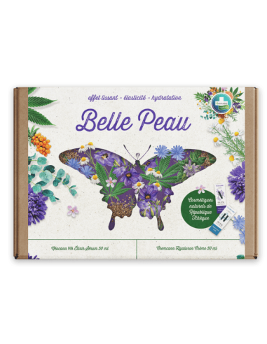 Coffret Belle Peau Annabis : sérum et crème hydratants bio pour un teint éclatant et des rides estompées.