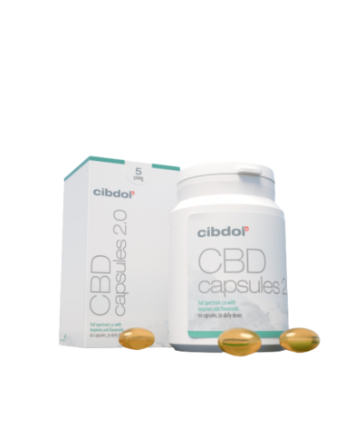 CIBDOL - CBD Capsules 5% 60 Gélules (500mg)