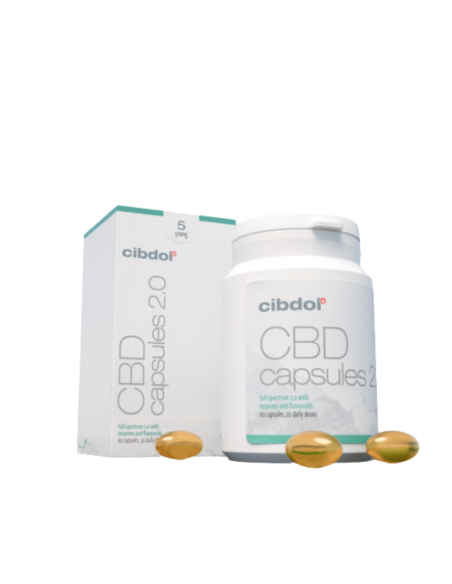 CIBDOL - CBD Capsules 5% 60 Gélules (500mg)
