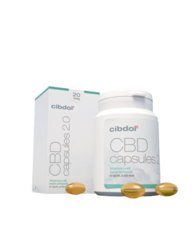 CIBDOL - CBD Capsules 20% 60 Gélules (2000mg)