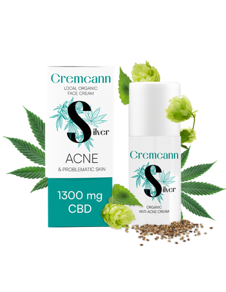 ANNABIS Cremcann Silver 1300mg CBD – Soin Visage au CBD & Citrate d’Argent