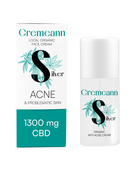 ANNABIS Cremcann Silver 1300mg CBD – Soin Visage au CBD & Citrate d’Argent