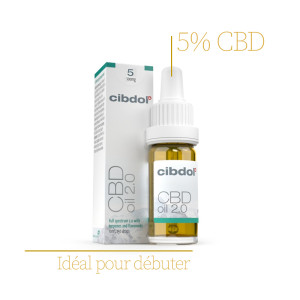 CIBDOL – Huile au CBD 2.0 5 % – 500 mg – 10 ml