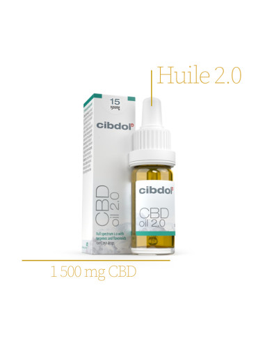 CIBDOL – Huile au CBD 2.0 15 % – 1500 mg CBD