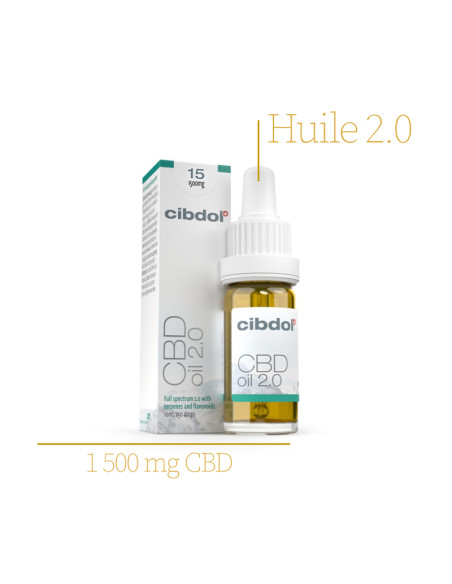 CIBDOL – Huile au CBD 2.0 15 % – 1500 mg CBD