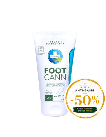 ANTI-GASPI -50% - ANNABIS Footcann Crème Pieds Bio