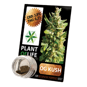 PLANT OF LIFE - Compress OG Kush - 3.8% CBD - 1g