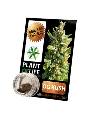PLANT OF LIFE - Compress OG Kush - 3.8% CBD - 1g