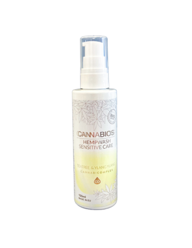 CANNABIOS - Gel Lavant naturel au Chanvre - Tout en 1 - Arbre à thé & Ylang-ylang